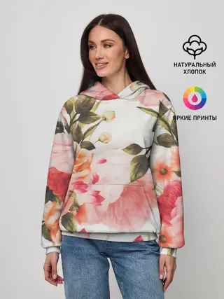 Женское худи / Нежный букет