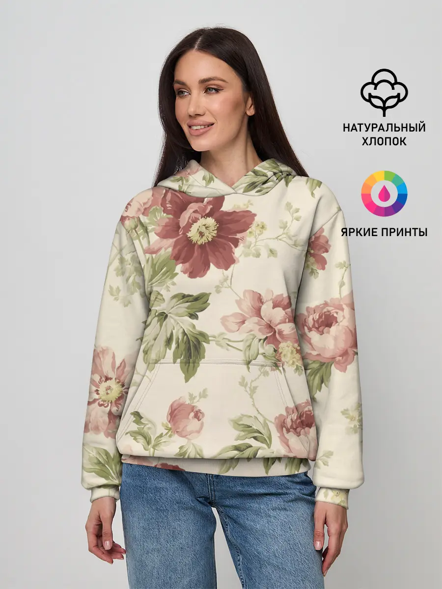Женское худи / Цветы