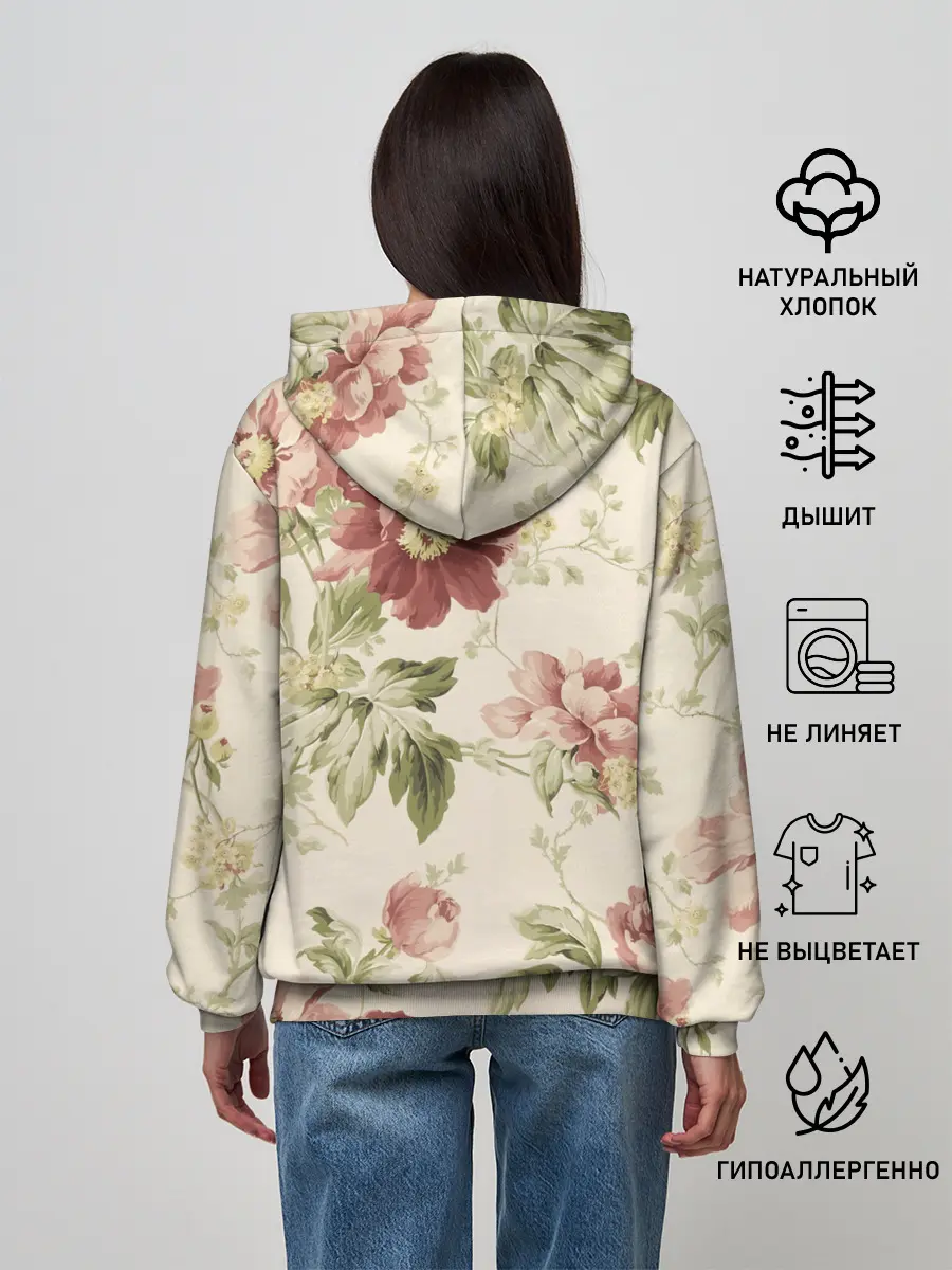 Женское худи / Цветы
