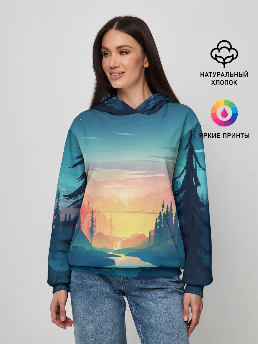 Женское худи / Природа