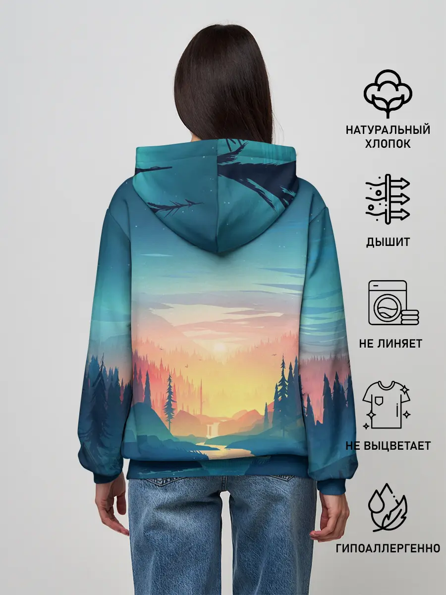 Женское худи / Природа