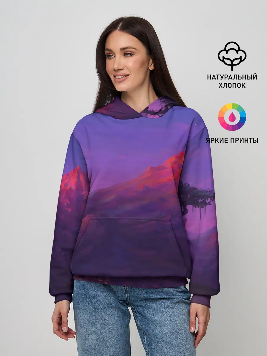 Женское худи / Горы