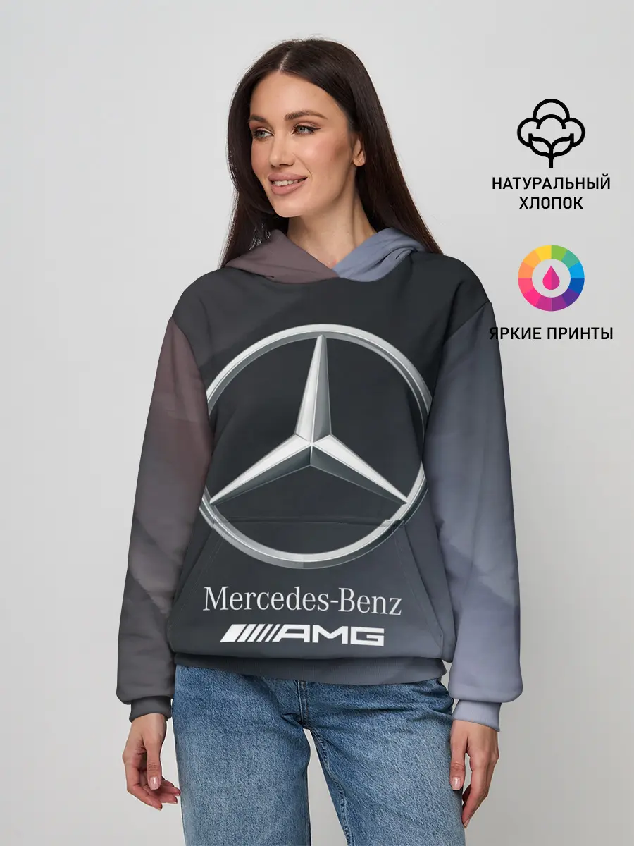 Женское худи / MERCEDES / МЕРСЕДЕС