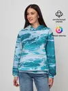 Женское худи / Вода волны пена море