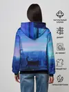 Женское худи / Кошка арт окно