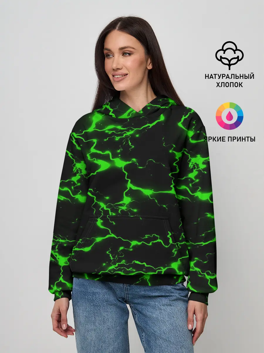 Женское худи / Green Flash
