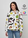 Женское худи / Хэллоуин паттерн