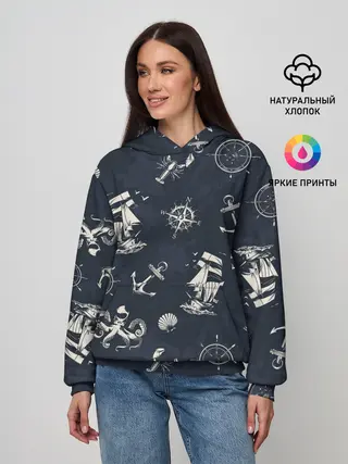 Женское худи / Nautical art