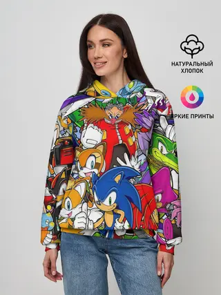 Женское худи / Sonic.