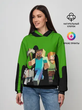 Женское худи / minecraft