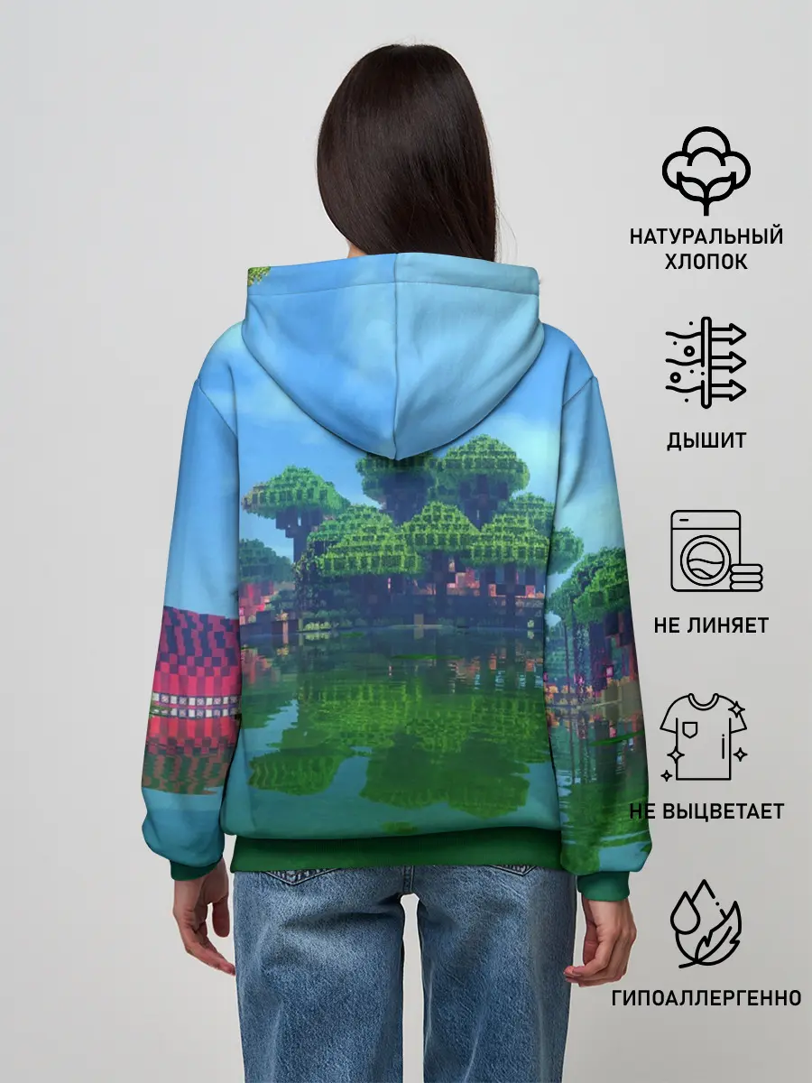 Женское худи / minecraft
