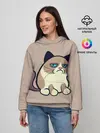 Женское худи / Великий Grumpy Cat