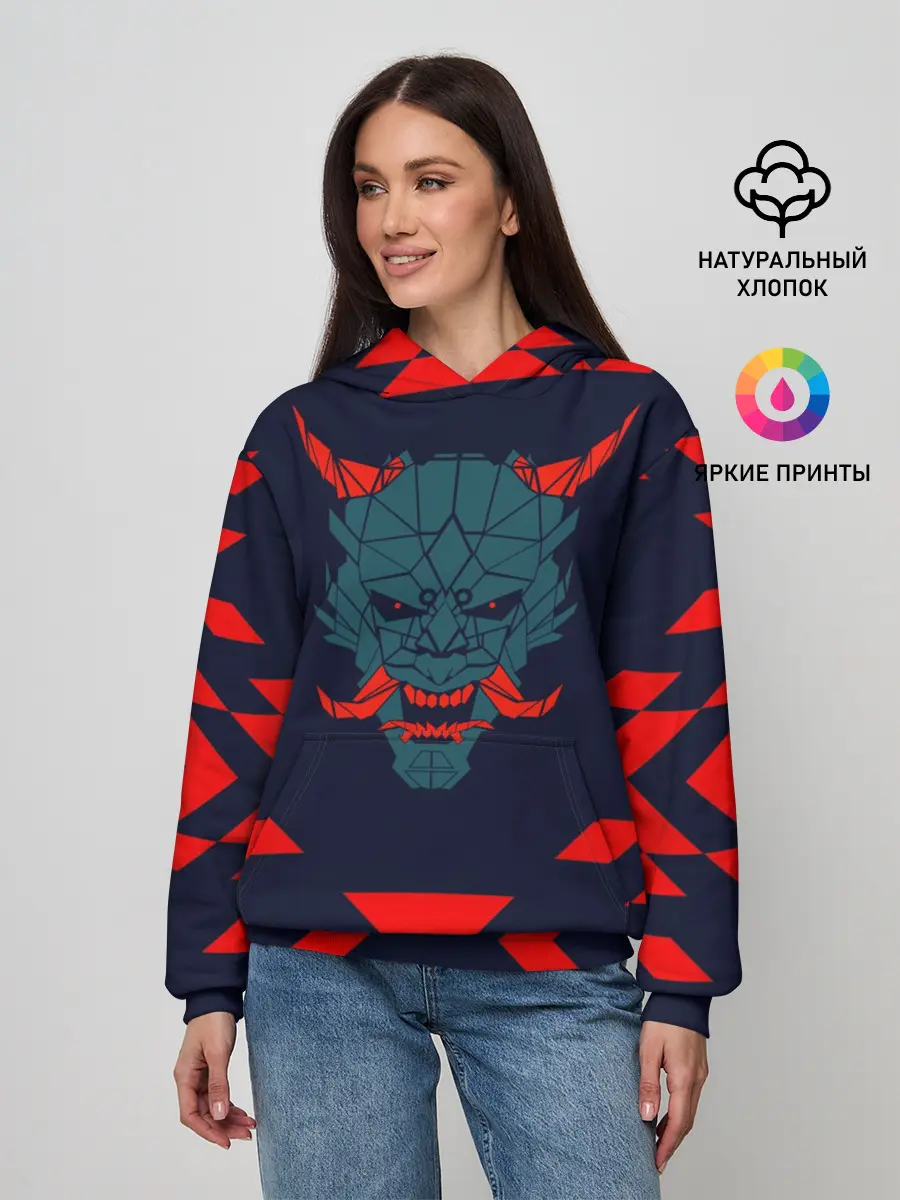Женское худи / демон они