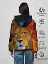 Женское худи / Лев 3D