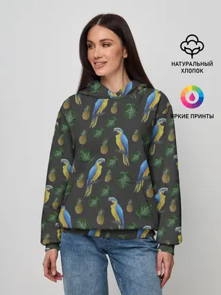 Женское худи / Попугай Ара