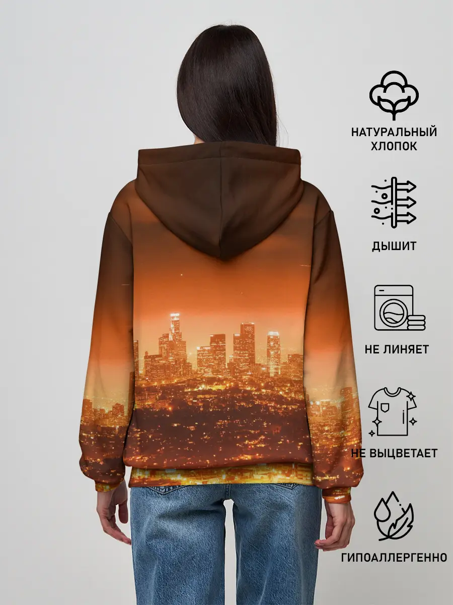 Женское худи / ночной город