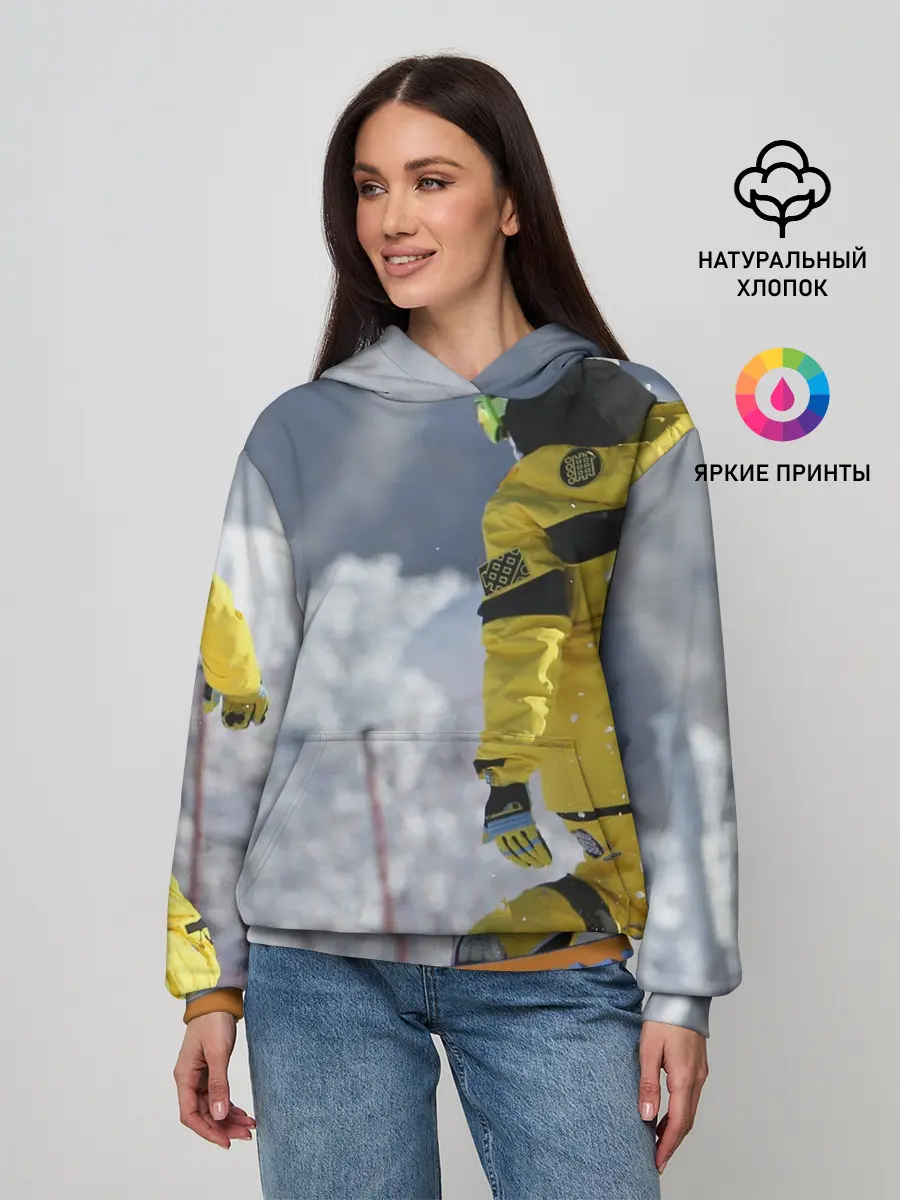 Женское худи / сноубордист