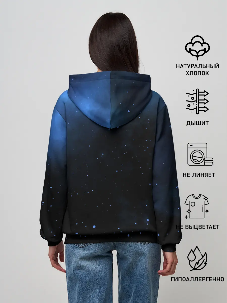 Женское худи / Космический кот
