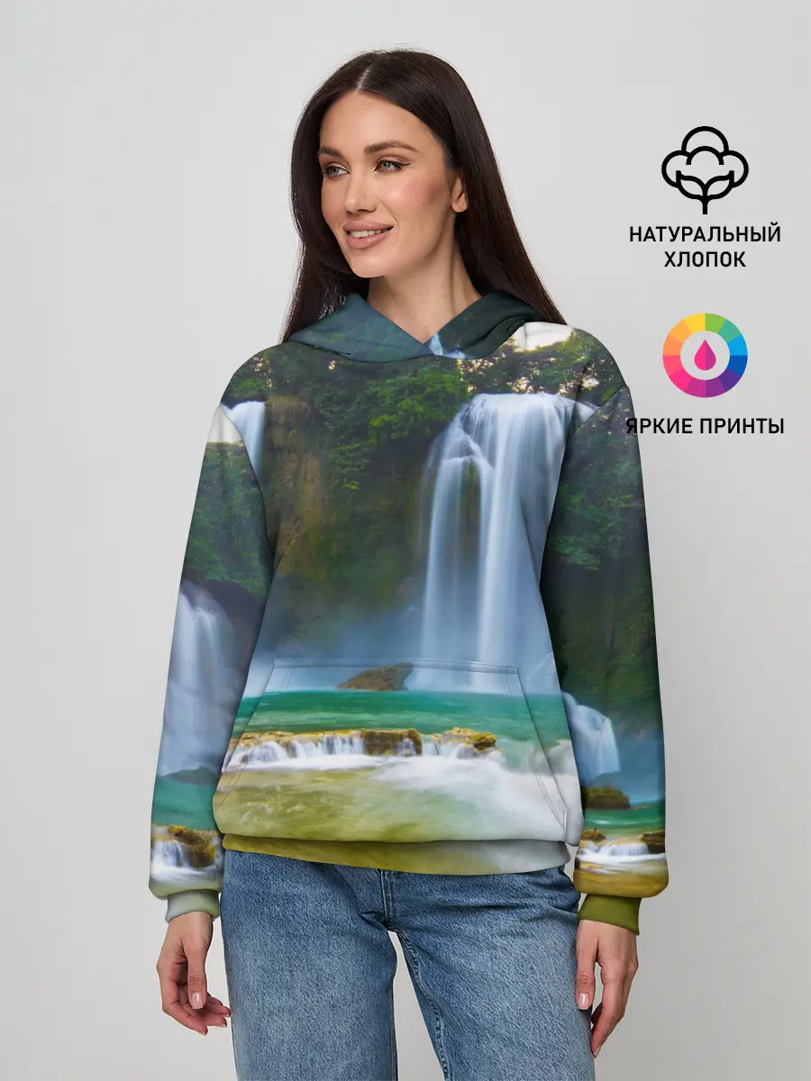 Женское худи / водопад