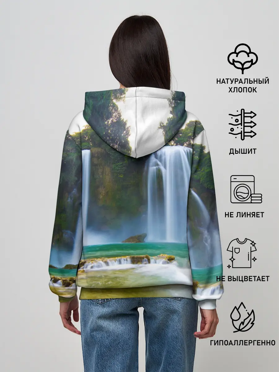 Женское худи / водопад