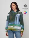 Женское худи / водопад