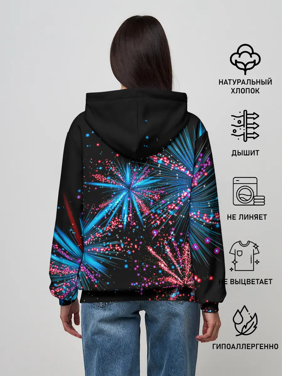 Женское худи / Праздничный фейерверк