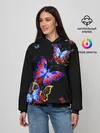 Женское худи / Поцелуй бабочек