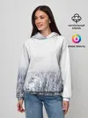 Женское худи / зимний лес