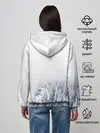 Женское худи / зимний лес