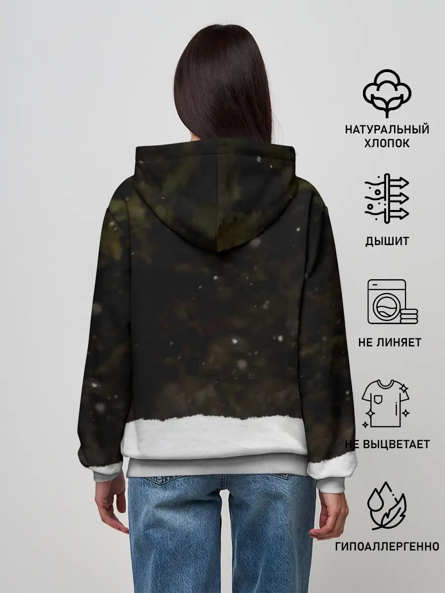 Женское худи / Лиса и снег