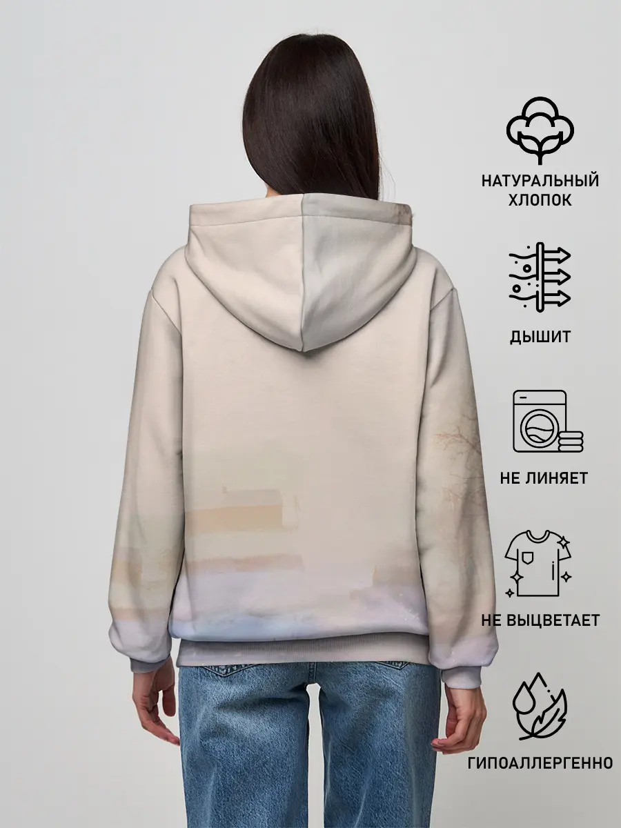 Женское худи / Белая лошадь