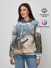 Женское худи / Волк и снег