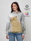 Женское худи / Кот и снег