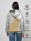 Женское худи / Кот и снег