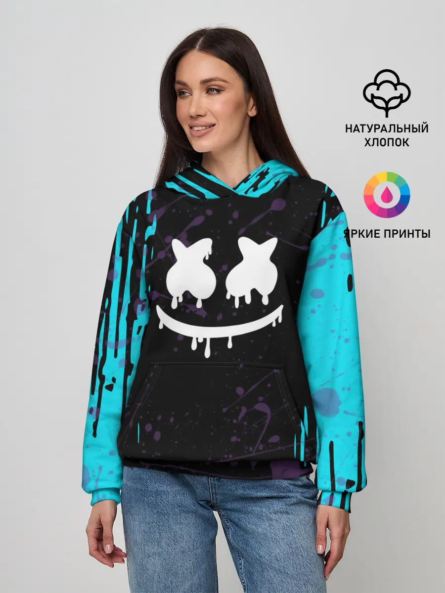 Женское худи / FORTNITE MARSHMELLO.