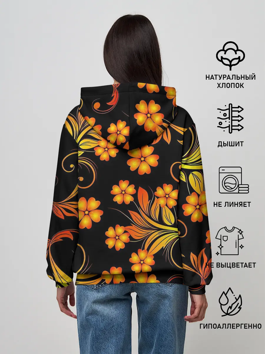 Женское худи / Хохлома