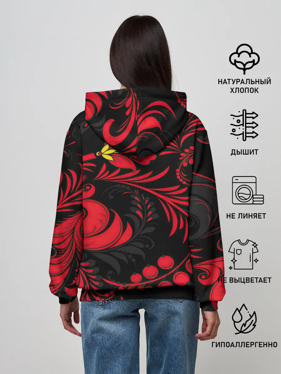 Женское худи / Хохлома