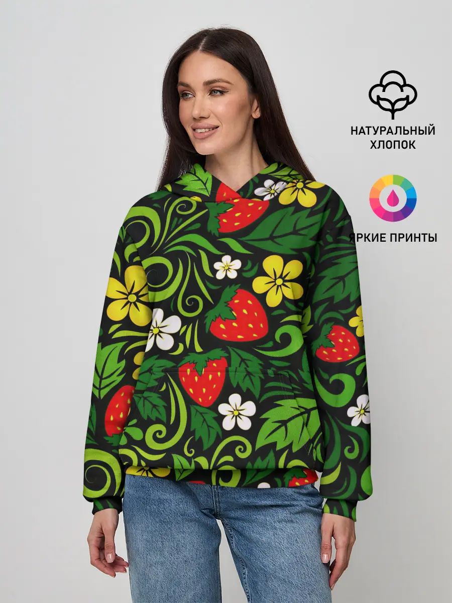 Женское худи / Хохлома