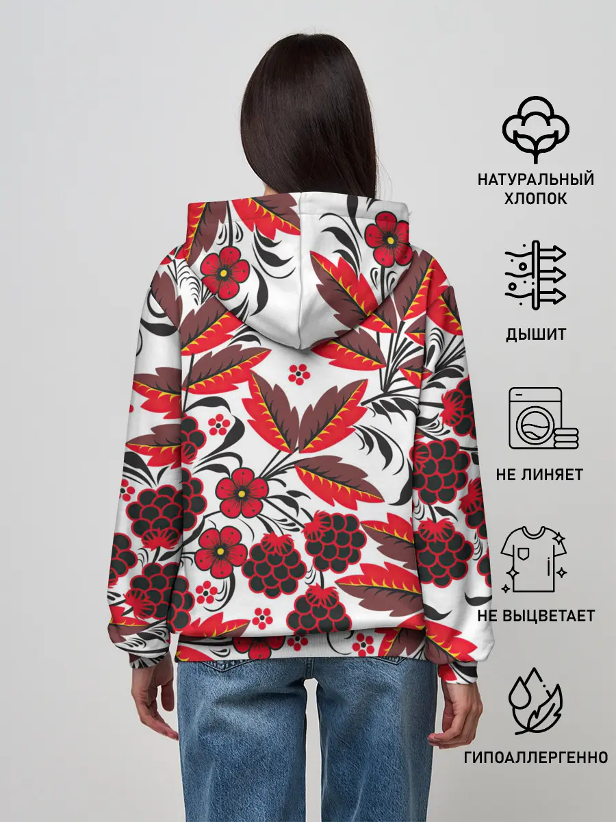 Женское худи / Хохлома