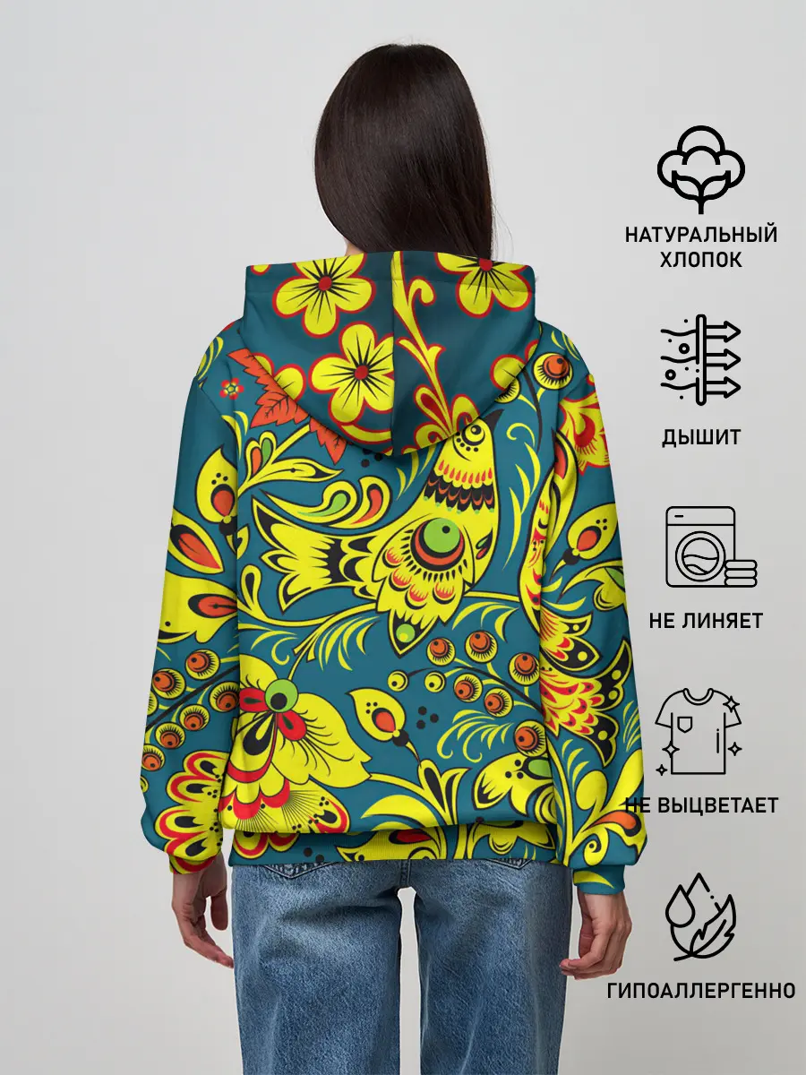 Женское худи / Хохлома