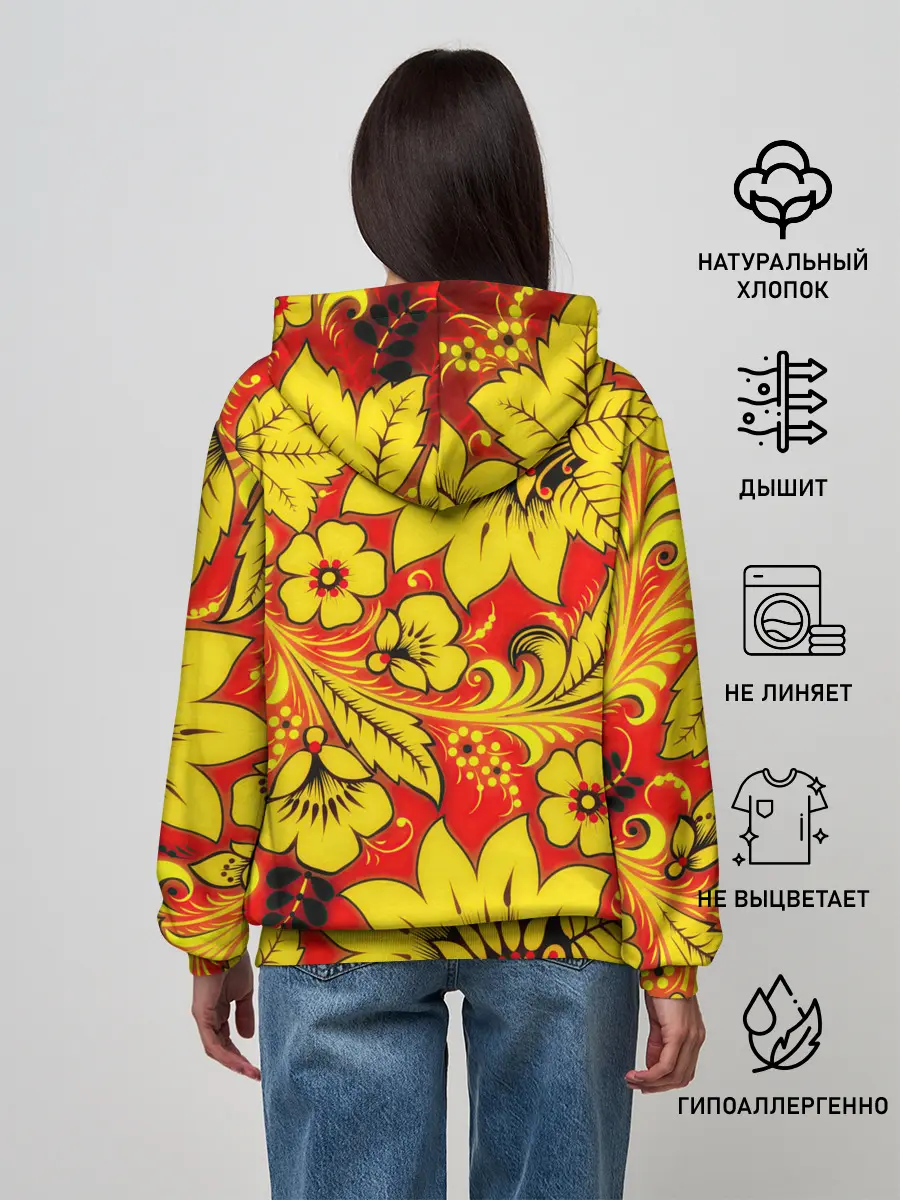 Женское худи / Хохлома