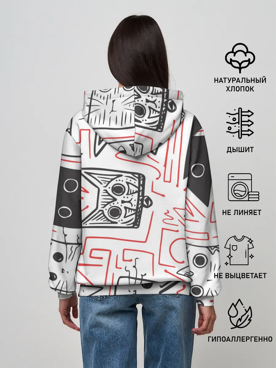 Женское худи / Cats