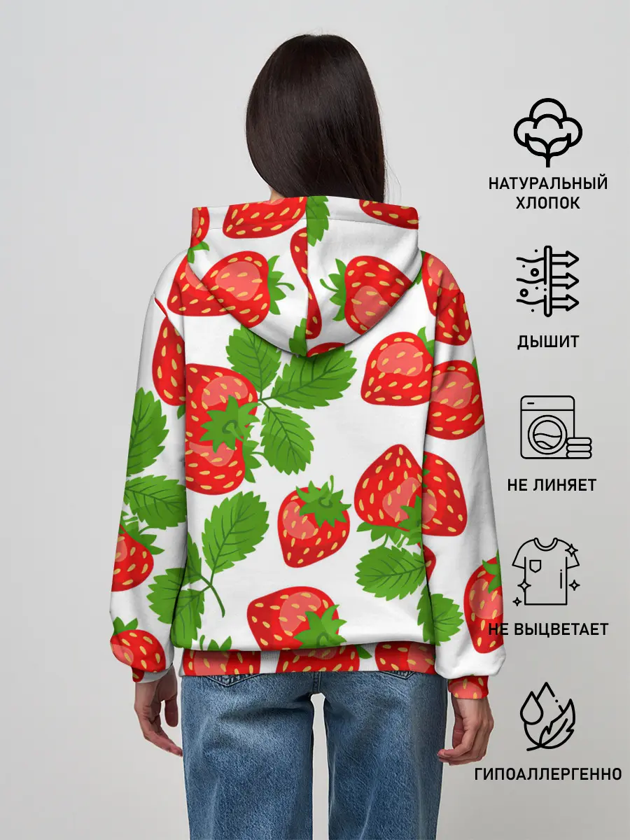 Женское худи / Клубника