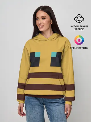 Женское худи / Minecraft Bee