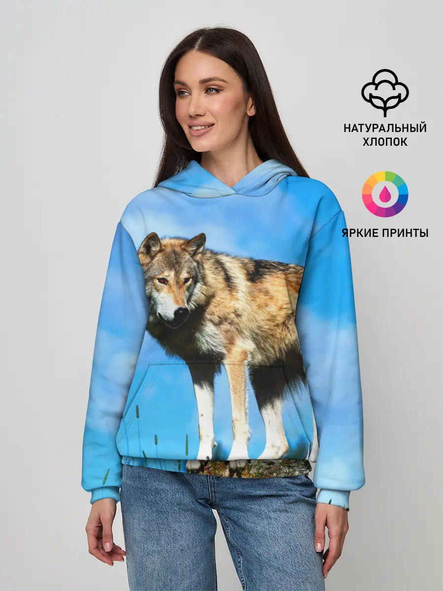 Женское худи / Волк