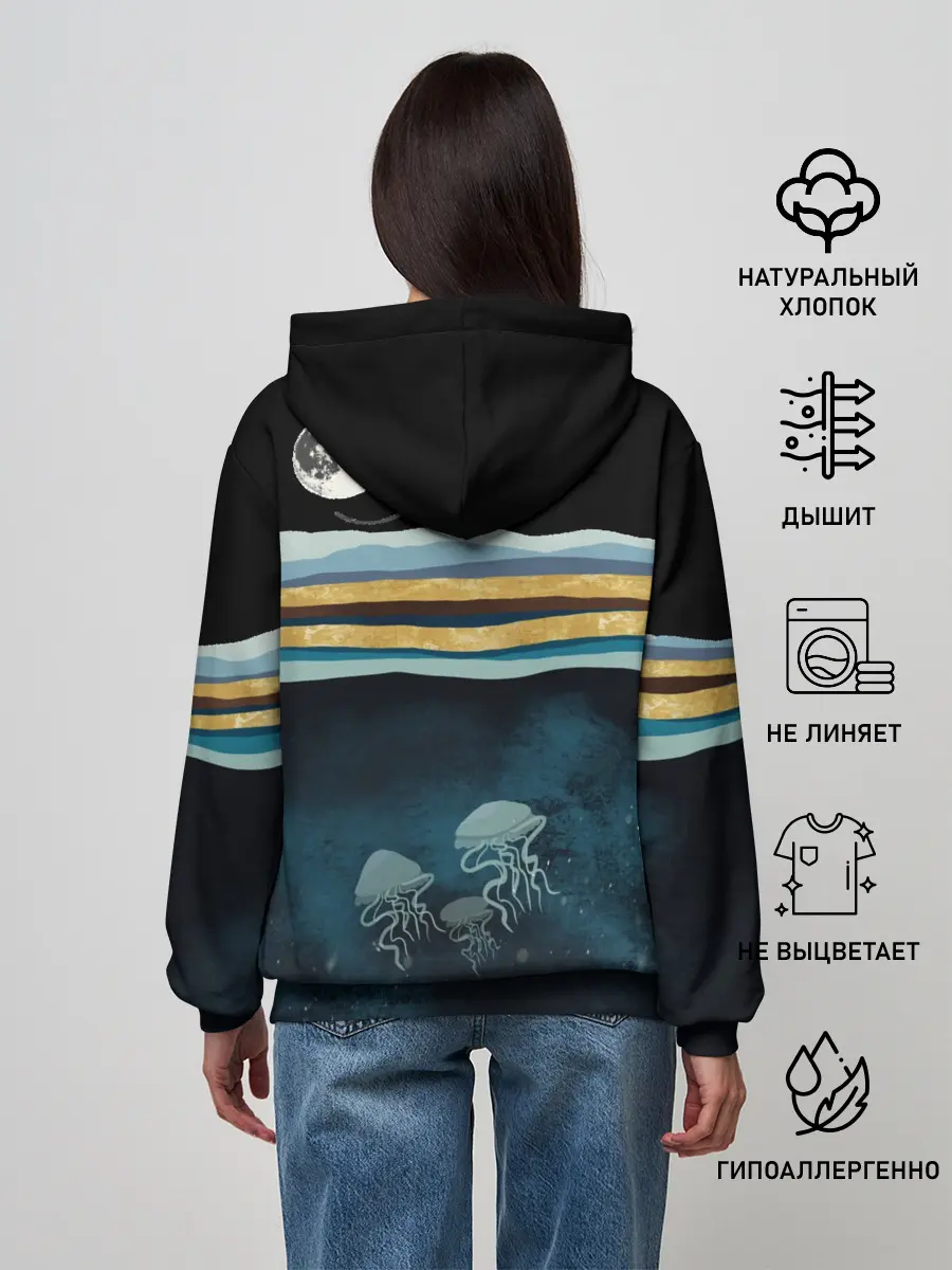 Женское худи / Кит