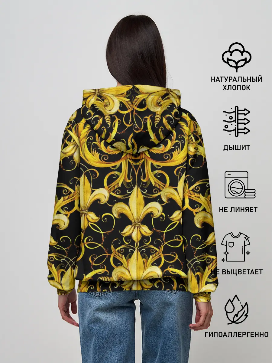 Женское худи / gold spades