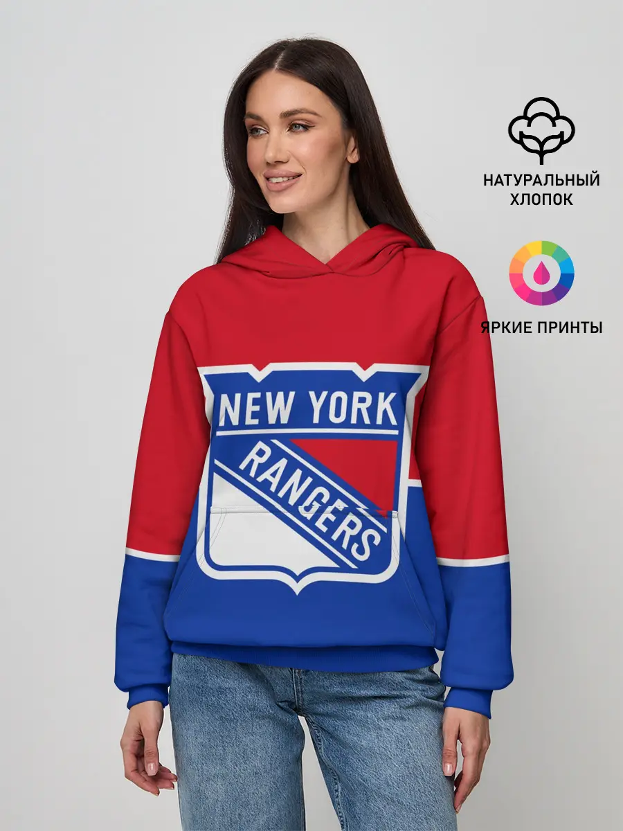 Женское худи / Нью-Йорк Рейнджерс