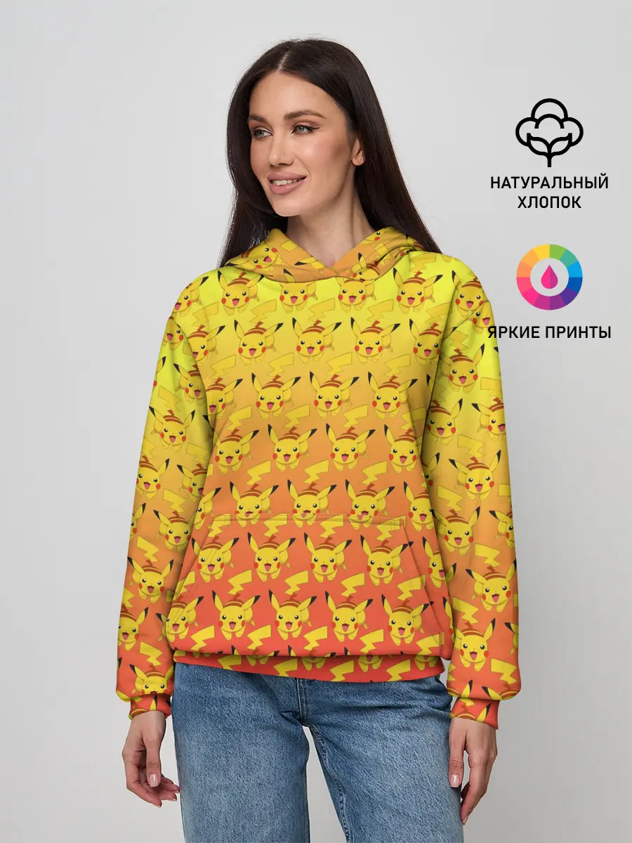 Женское худи / Pikachu Pika Pika