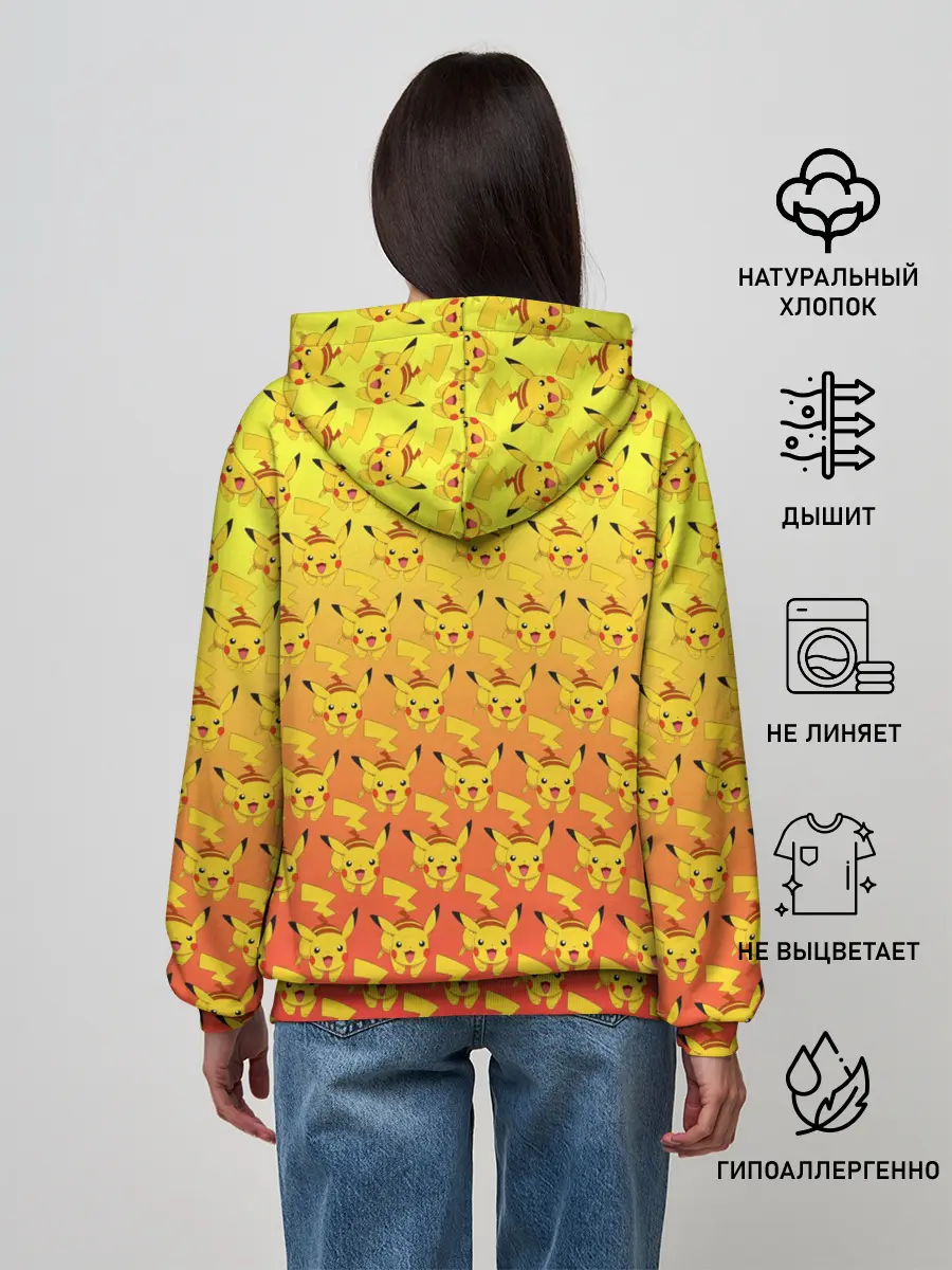 Женское худи / Pikachu Pika Pika